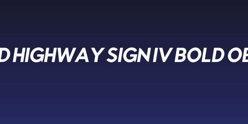 Rabbid Highway Sign IV Bold Oblique Social Header
