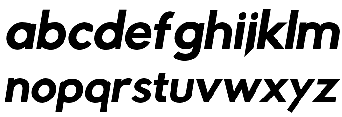 Rabbid Highway Sign IV Bold Oblique Шрифта строчной