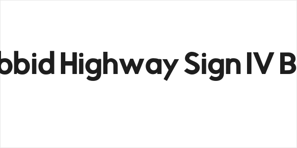 Rabbid Highway Sign IV Bold Logo