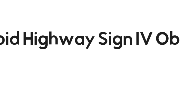 Rabbid Highway Sign IV Oblique Logo