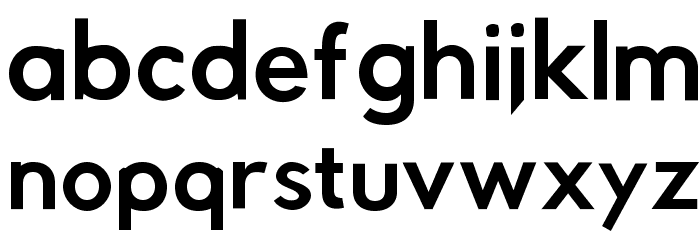 Rabbid Highway Sign IV Oblique Font LOWERCASE
