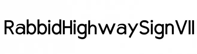 Rabbid Highway Sign VII  baixar fontes gratis