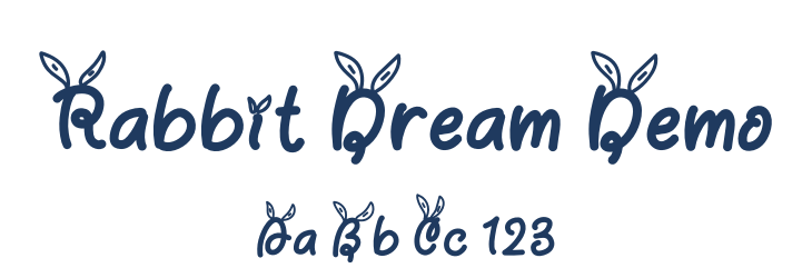 Rabbit Dream Demo Font Preview