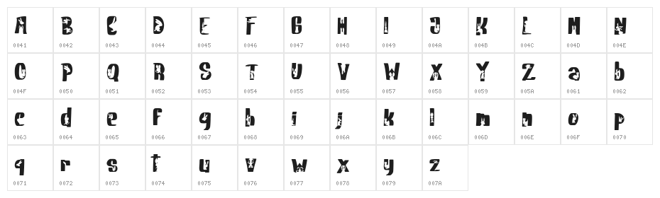 Rabbit FREE Character Map