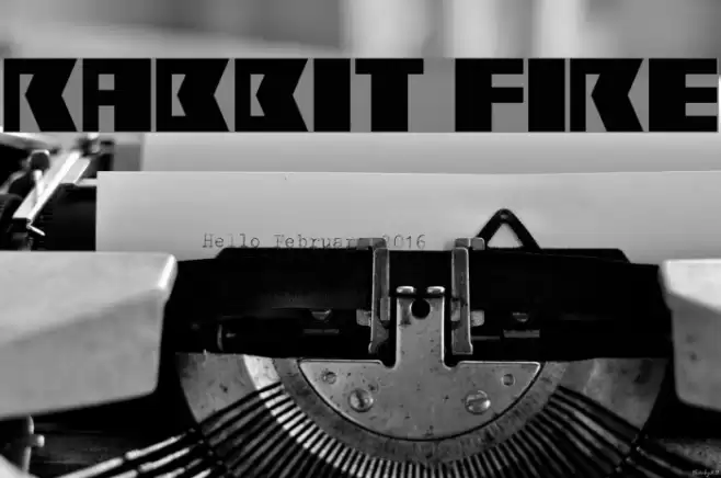 Rabbit Fire Fonte examples