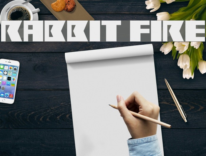 Rabbit Fire Font examples