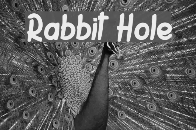 Rabbit Hole Font examples