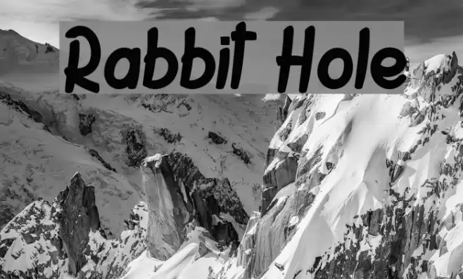 Rabbit Hole Font examples