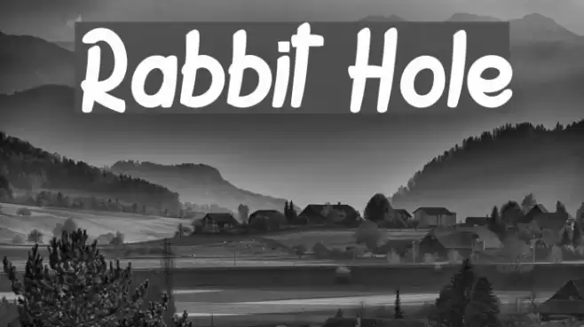 Rabbit Hole Font examples