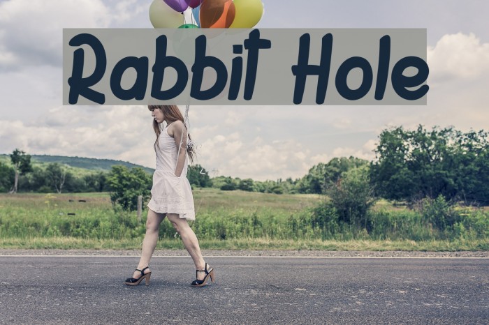 Rabbit Hole Font examples