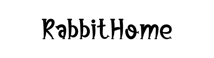 Rabbit Home  フリーフォントのダウンロード