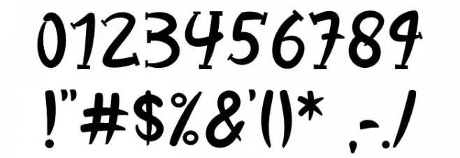 Rabbit Home Font OTHER CHARS