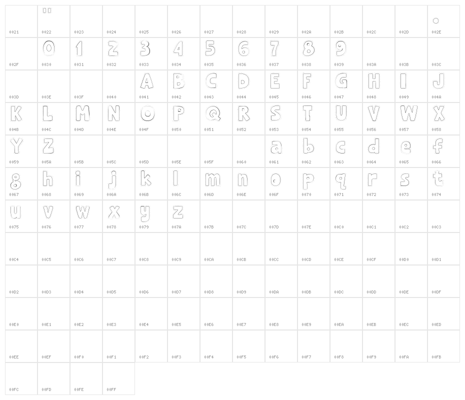 Rabbit Jump Character Map