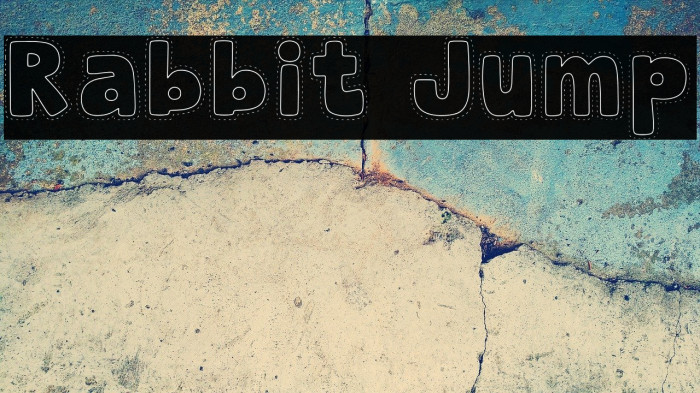 Rabbit Jump Font examples