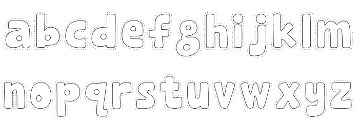 Rabbit Jump Font LOWERCASE