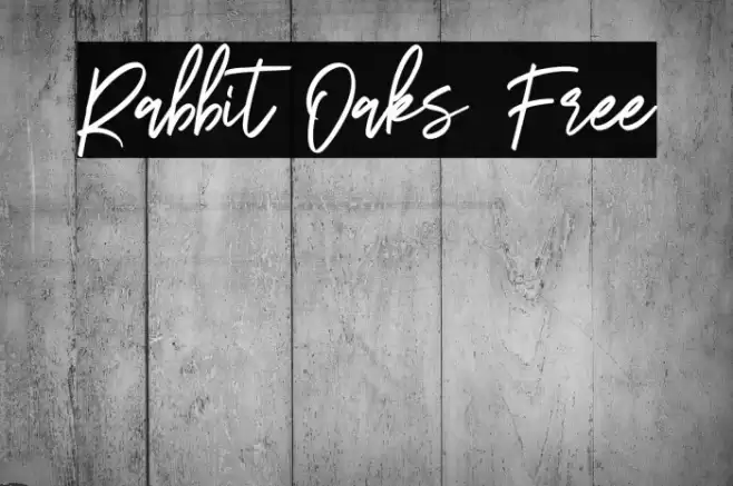Rabbit Oaks Free Font examples