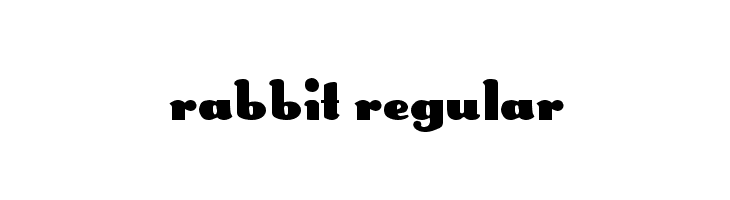 Rabbit Regular Fonte