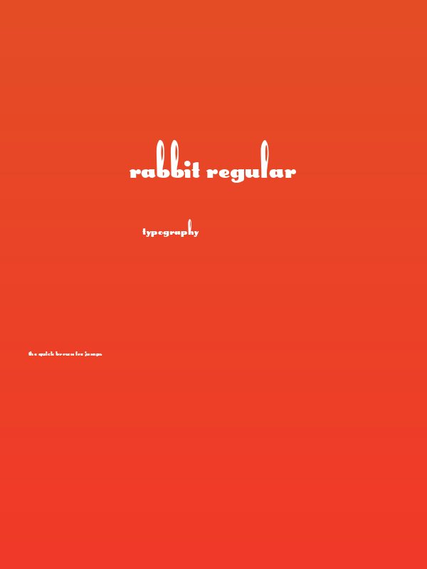 Rabbit Regular Poster