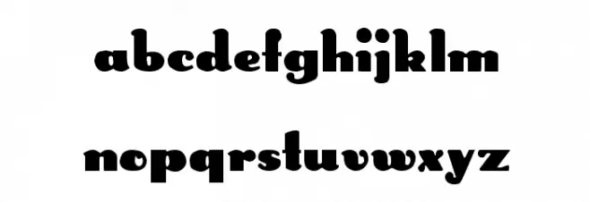 Rabbit Regular フォント 小文字