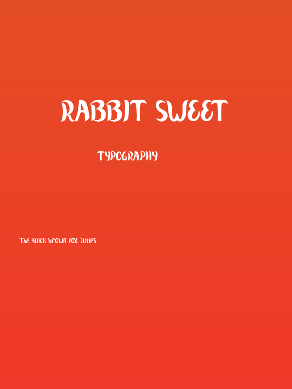Rabbit Sweet Poster