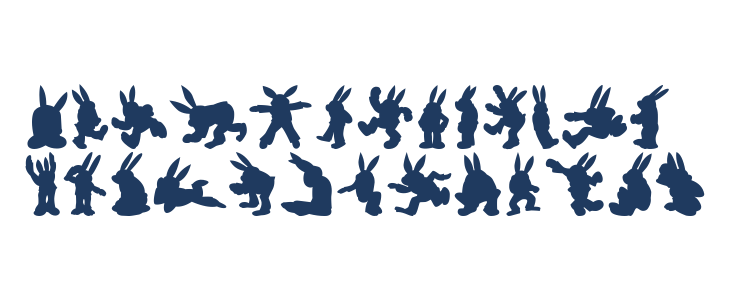 Rabbit35Silhouette Lowercase