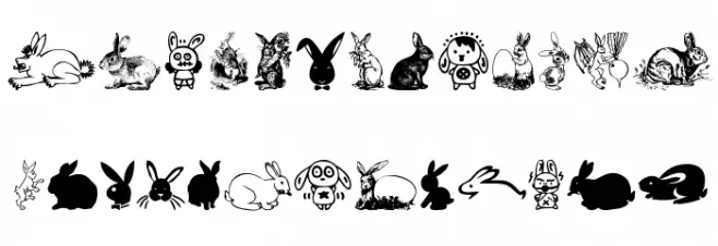 Rabbit フォント 大文字