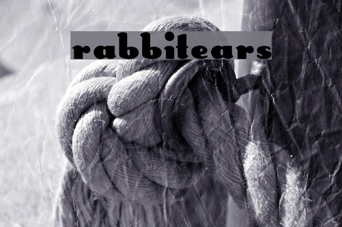 RabbitEars Font examples