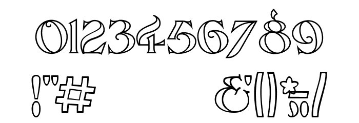 RabbitMoon Open Font OTHER CHARS