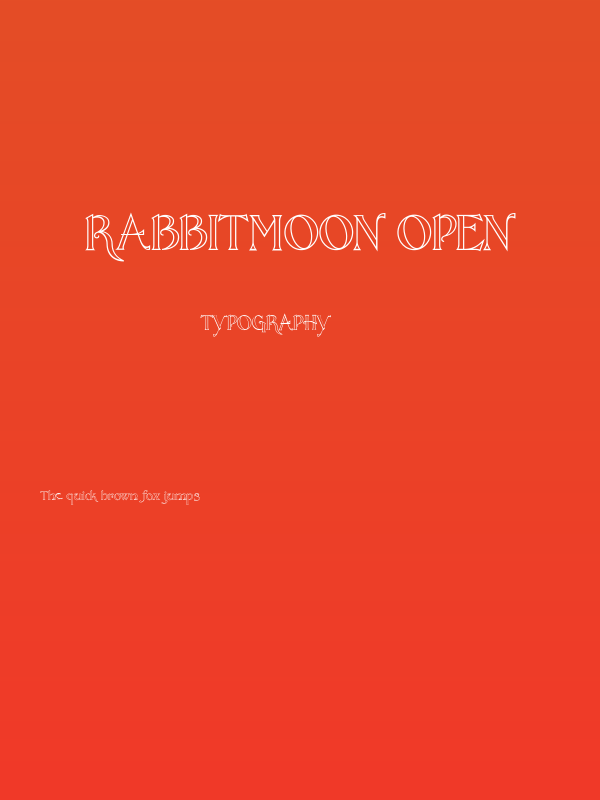 RabbitMoon Open Poster