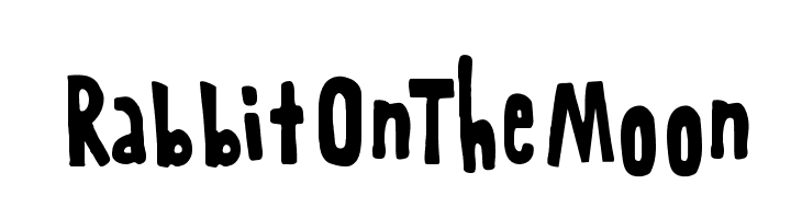 RabbitOnTheMoon  Free Fonts Download