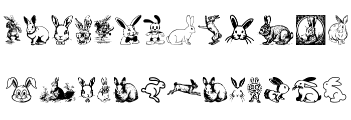 Rabbit Font LOWERCASE