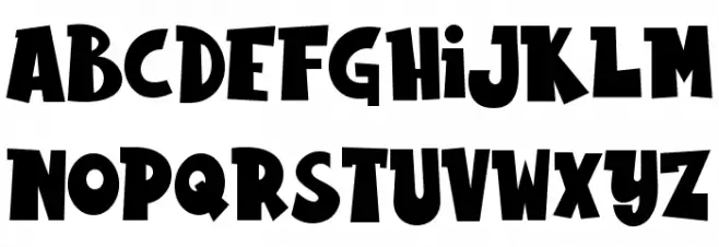Rabbito Шрифта ВЕРХНИЙ