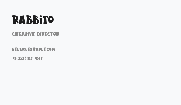 Rabbito Business Card
