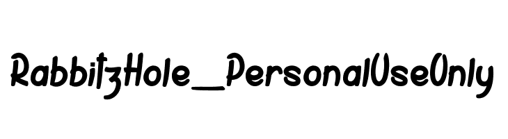Rabbitz Hole_PersonalUseOnly  font caratteri gratis