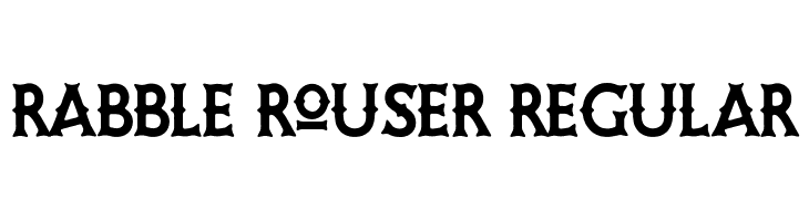 Rabble Rouser Regular  Скачать бесплатные шрифты