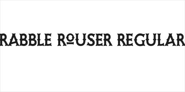 Rabble Rouser Regular Logo