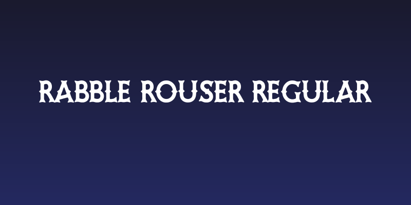 Rabble Rouser Regular Social Header