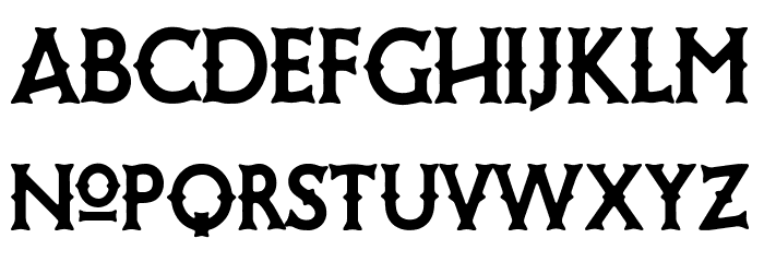 Rabble Rouser Regular Font Litere mici