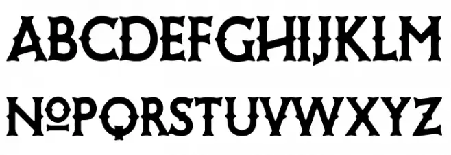 Rabble Rouser Regular Font Litere mici