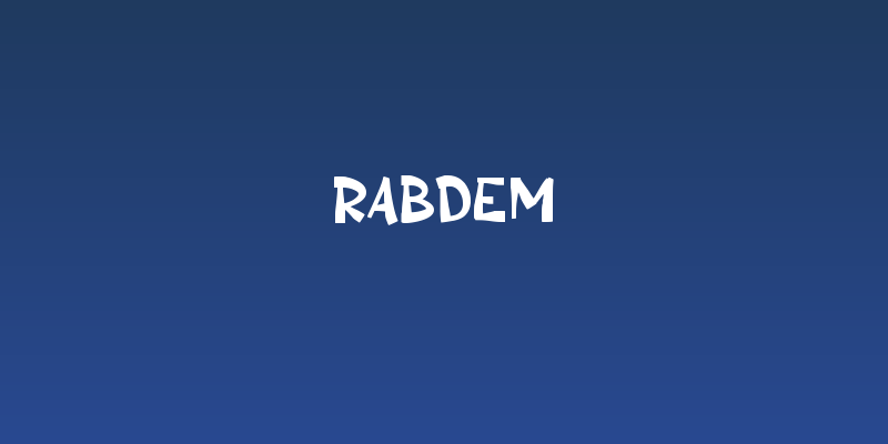 Rabdem Social Header