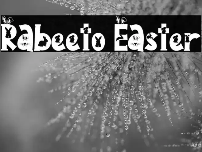 Rabeeto Easter Schriftart examples