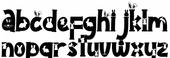 Rabeeto Easter Schriftart Kleinbuchstaben