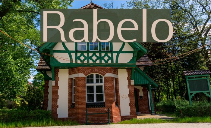 Rabelo Font examples
