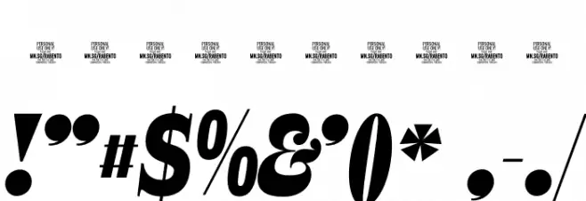 Rabento PERSONAL USE ONLY Black Italic Font OTHER CHARS