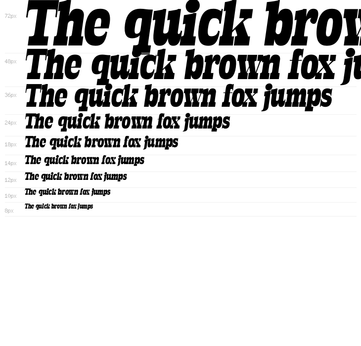 Rabento PERSONAL USE ONLY Black Italic Waterfall