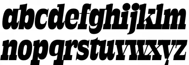 Rabento PERSONAL USE ONLY Black Italic फ़ॉन्ट लोअरकेस