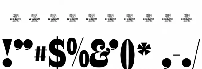 Rabento PERSONAL USE ONLY Black Font OTHER CHARS