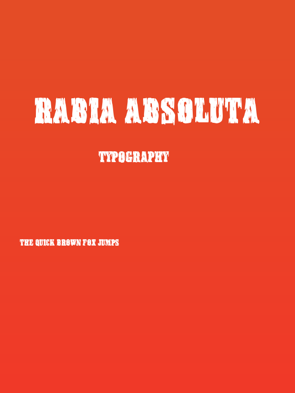 Rabia Absoluta Poster