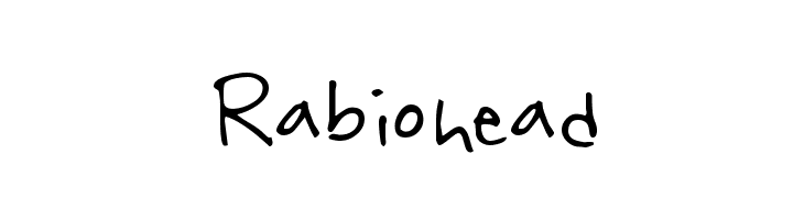 Rabiohead Font