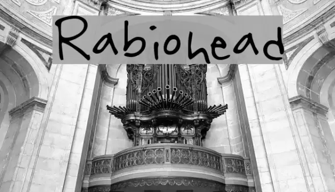 Rabiohead Font examples